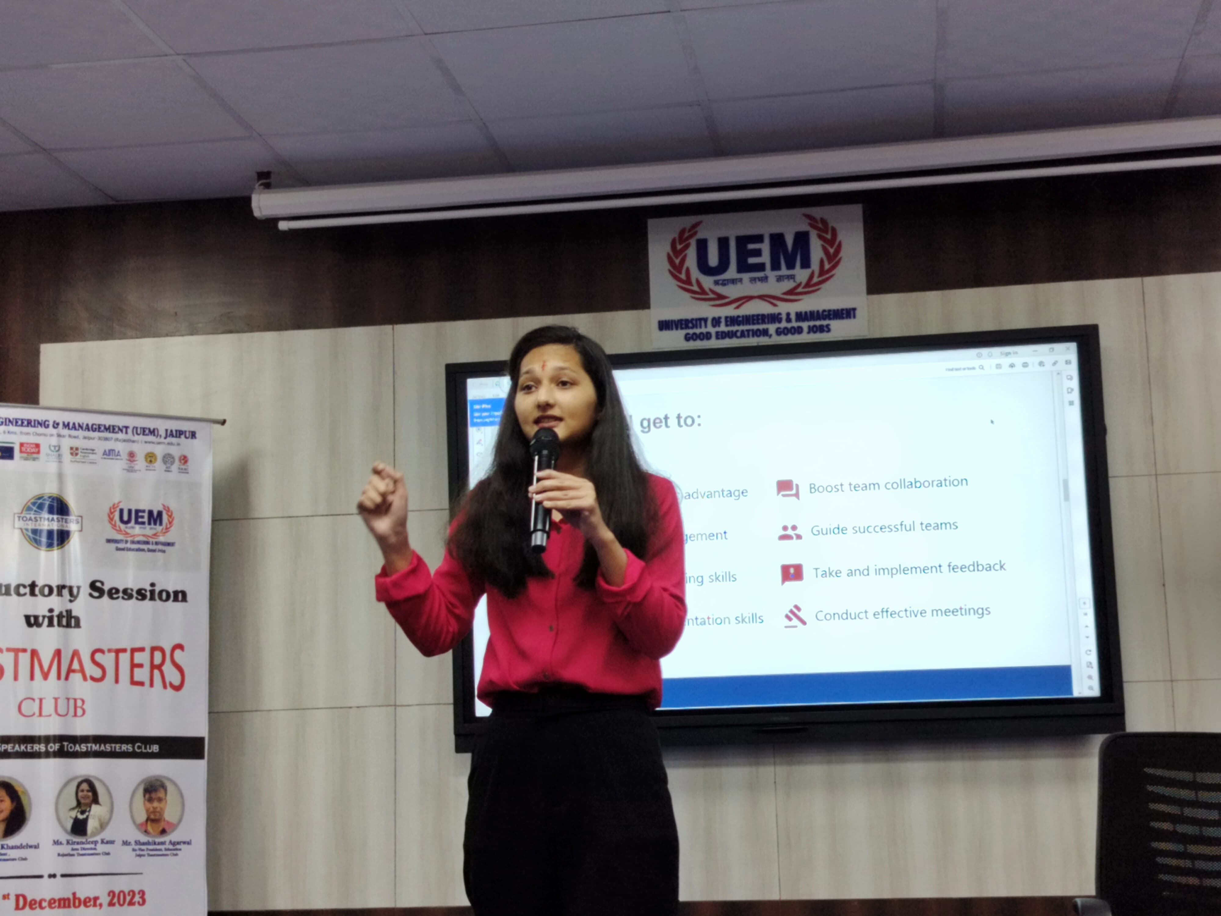 Introductory Session with Toastmasters Club